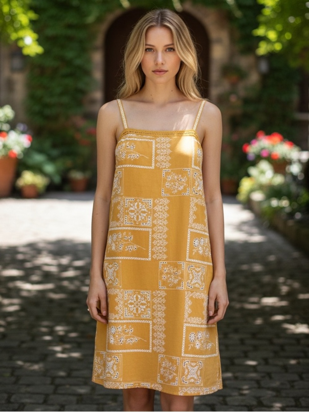 Anthropologie Sibyl Embroidered Dress size 16